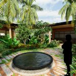 Desain Pathway & Jalan Setapak Tropis di Taman Bali