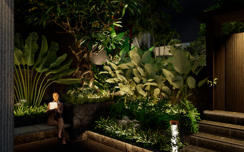 bali landscape drainage